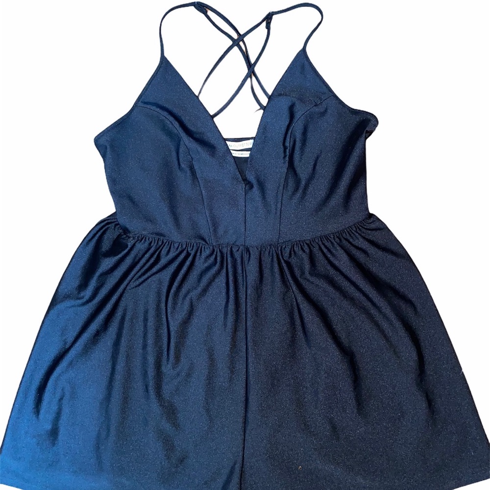 Urban Outfitters Mini Black Romper Size L